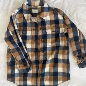 Old Navy Checkered Flannel Shirt Jacket